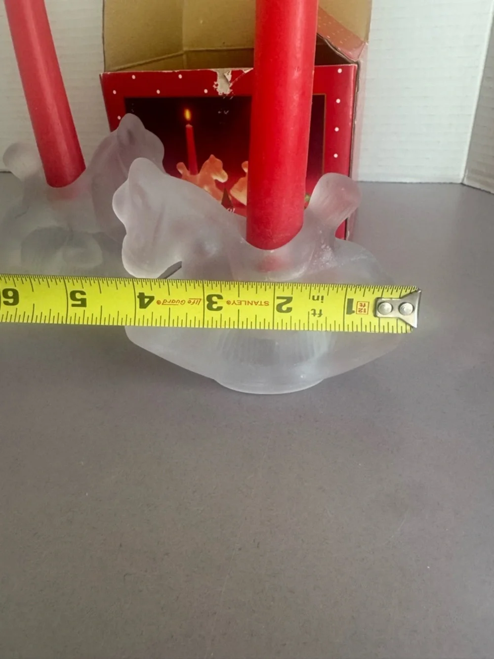 Vintage Rocking Horse Candle Holders Set with Candles